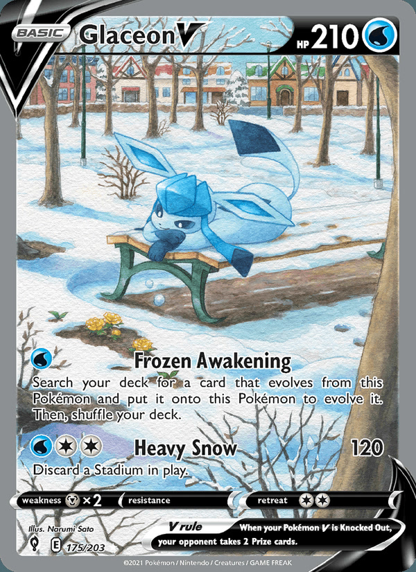 Glaceon V (Alternate Full Art) 175/203