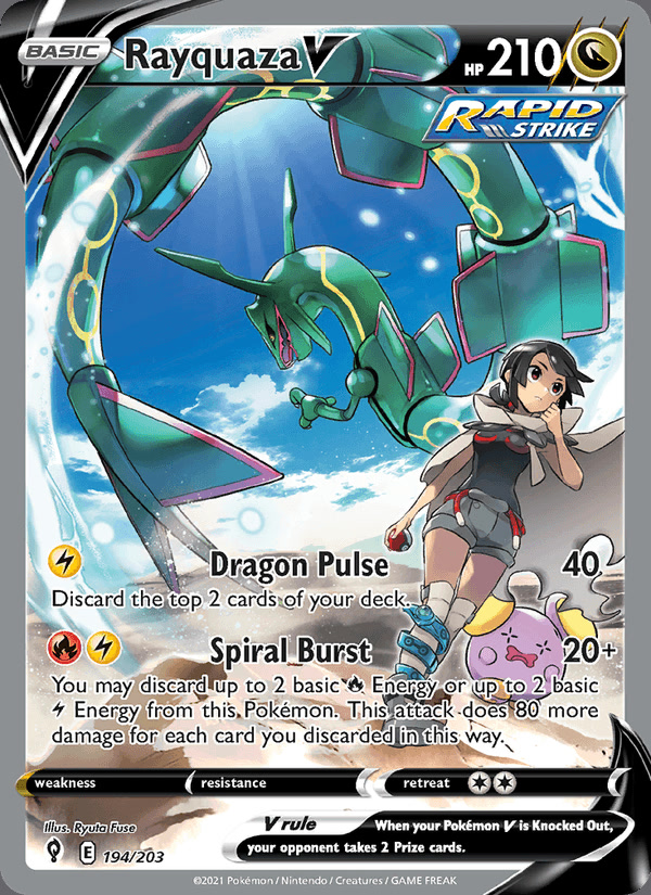 Rayquaza V (Alternate Full Art) 194/203