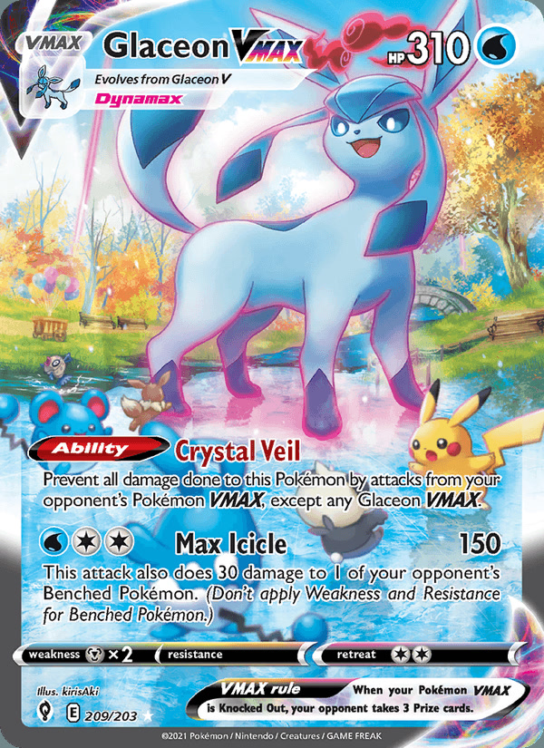 Glaceon VMAX (Alternate Art Secret) 209/203