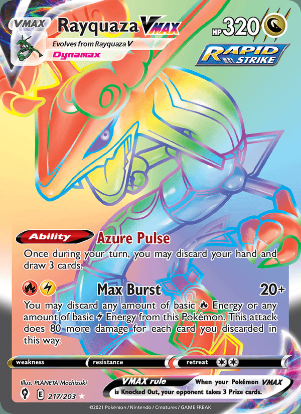 Rayquaza VMAX (Secret) 217/203